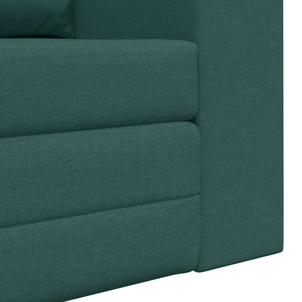 Sofa Bed Dark green 148 x 71 x 83 cm Fabric